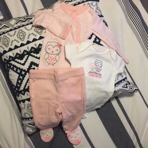 Newborn girl 3 piece